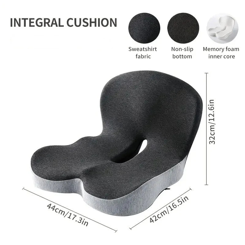 Transform Your Comfort: Memory Foam Lumbar Support Cushion for Car and Office