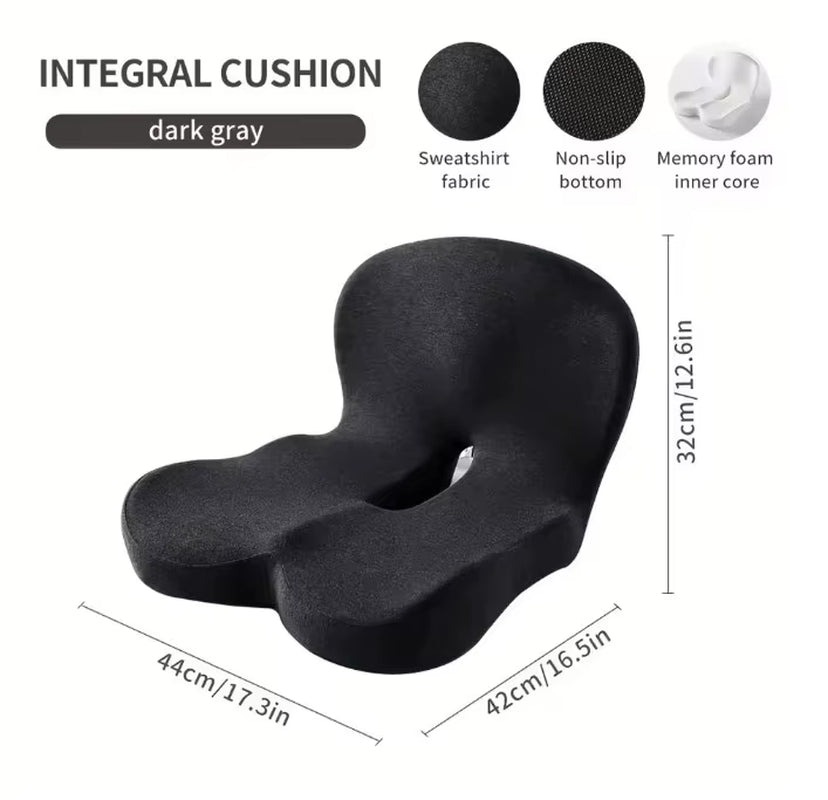 Transform Your Comfort: Memory Foam Lumbar Support Cushion for Car and Office