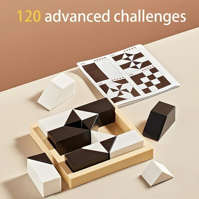 Hidden Block Puzzle 120 Level ABS Material Interesting Enhances Logic and Spatial Reasoning Suitable for 6 Years Old
