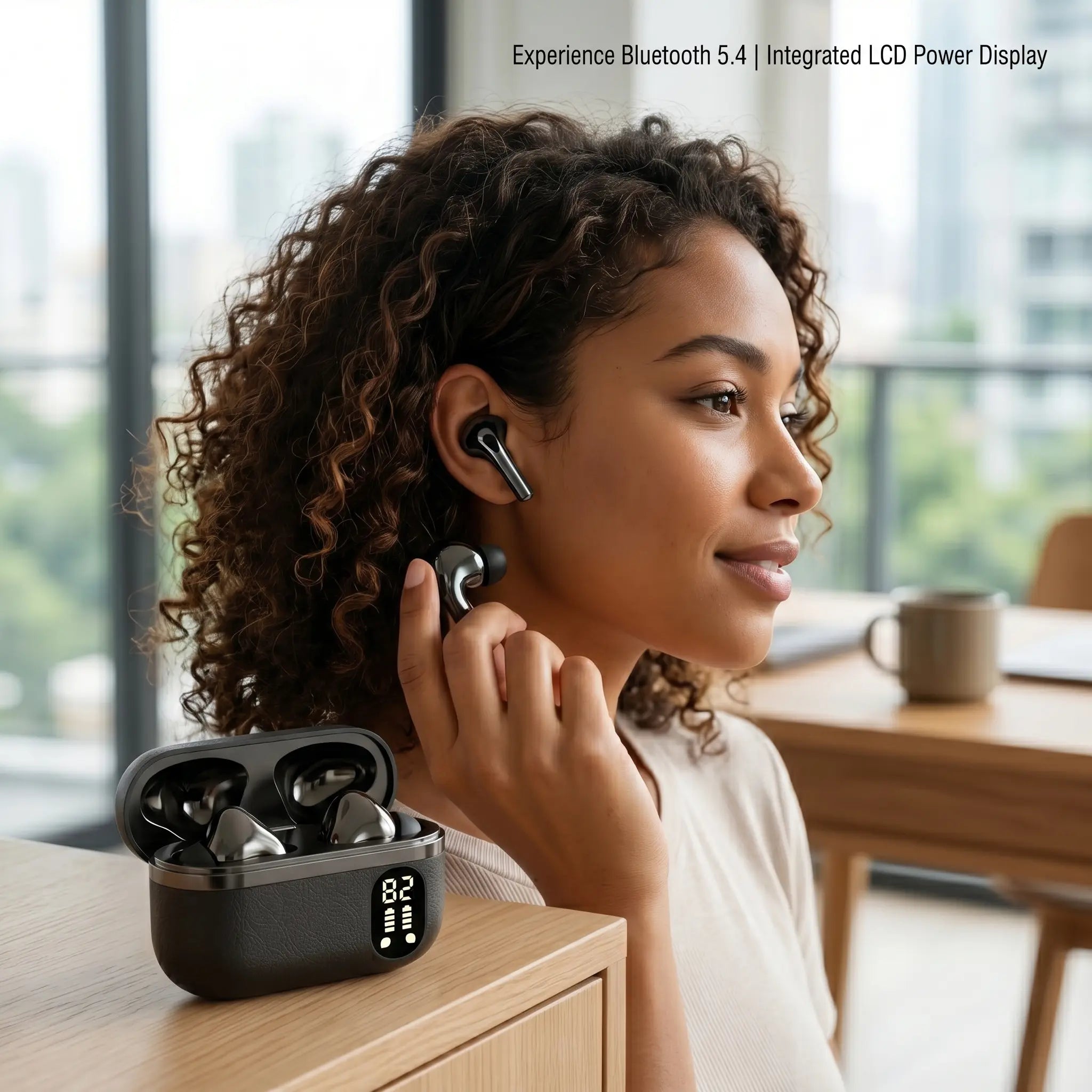 Experience Unmatched Style and Sound with the Fluffdrip T01 Rechargeable Wireless Bluetooth In-Ear Headphones - Perfect for Any Device!
