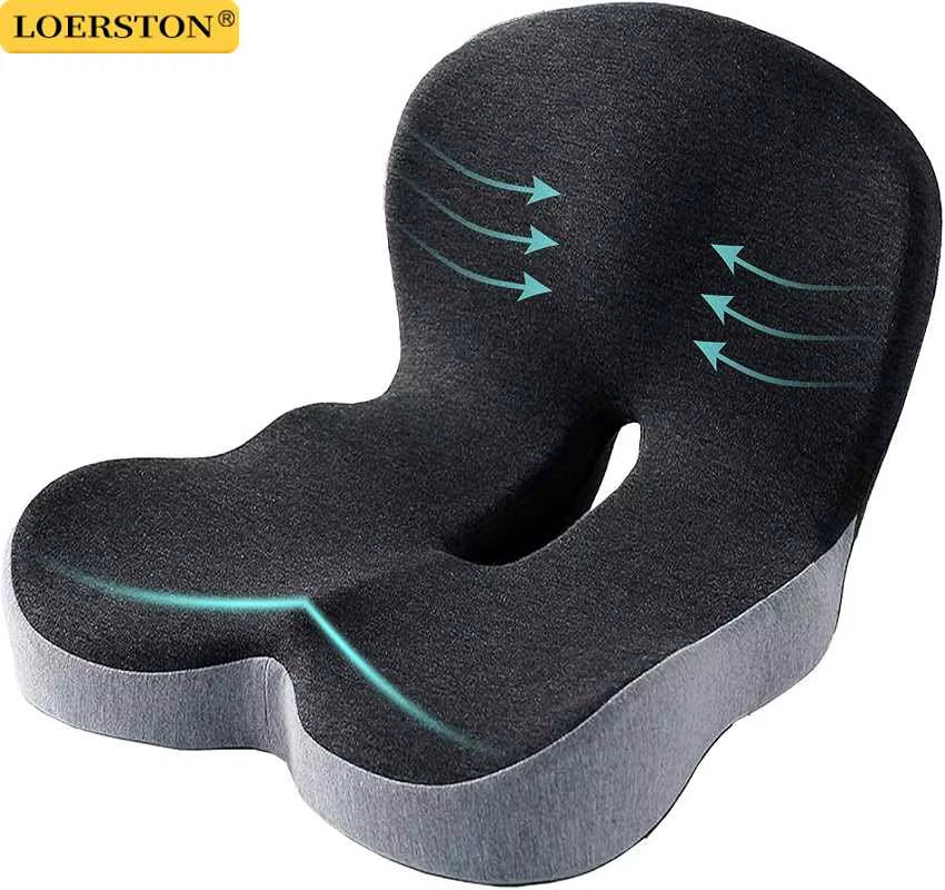 Transform Your Comfort: Memory Foam Lumbar Support Cushion for Car and Office