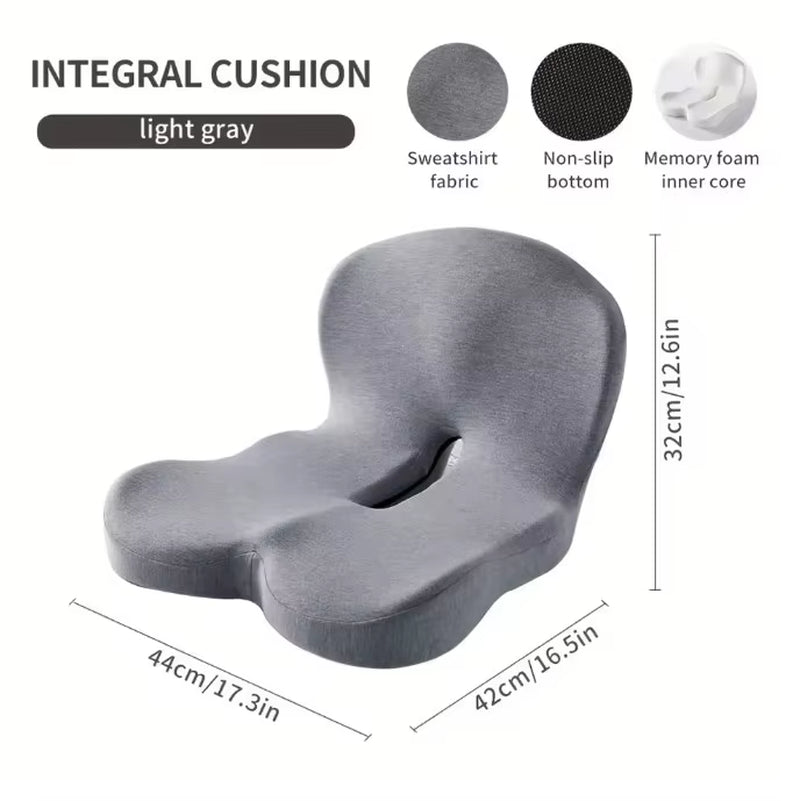 Transform Your Comfort: Memory Foam Lumbar Support Cushion for Car and Office